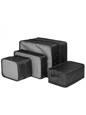 Packing Cubes Travel Organizer Set Compression Luggage Bags Shoe Bag 6 Piece